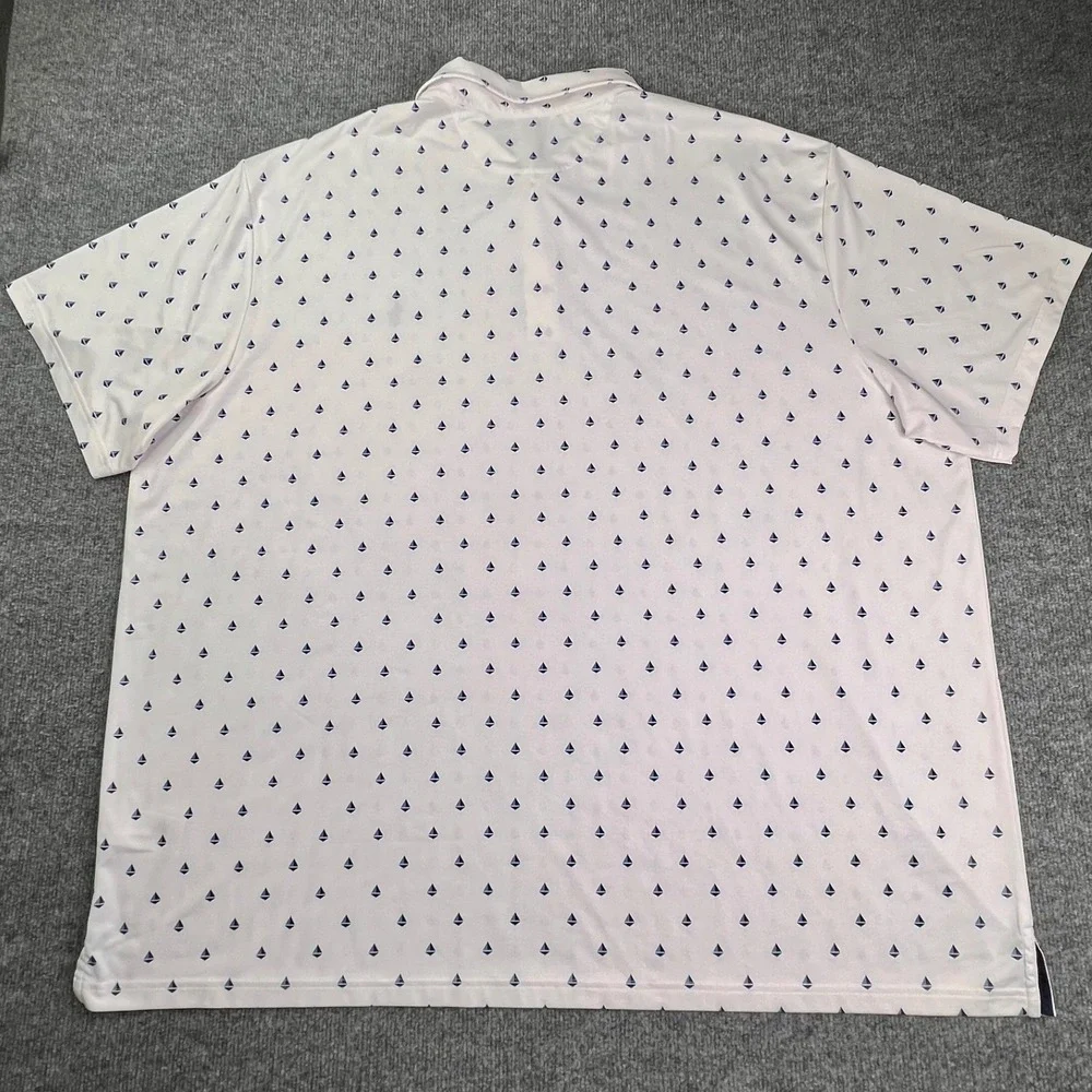 Polo Ralph Lauren Polo Mens 4XB White Sailboat Print Performance Short Sleeve